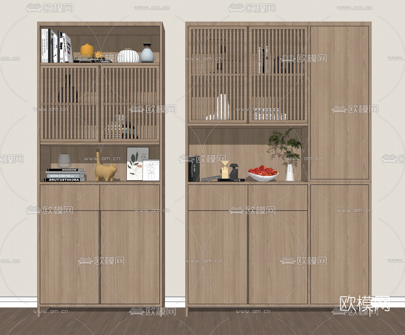 北欧玄关柜储物柜su模型下载