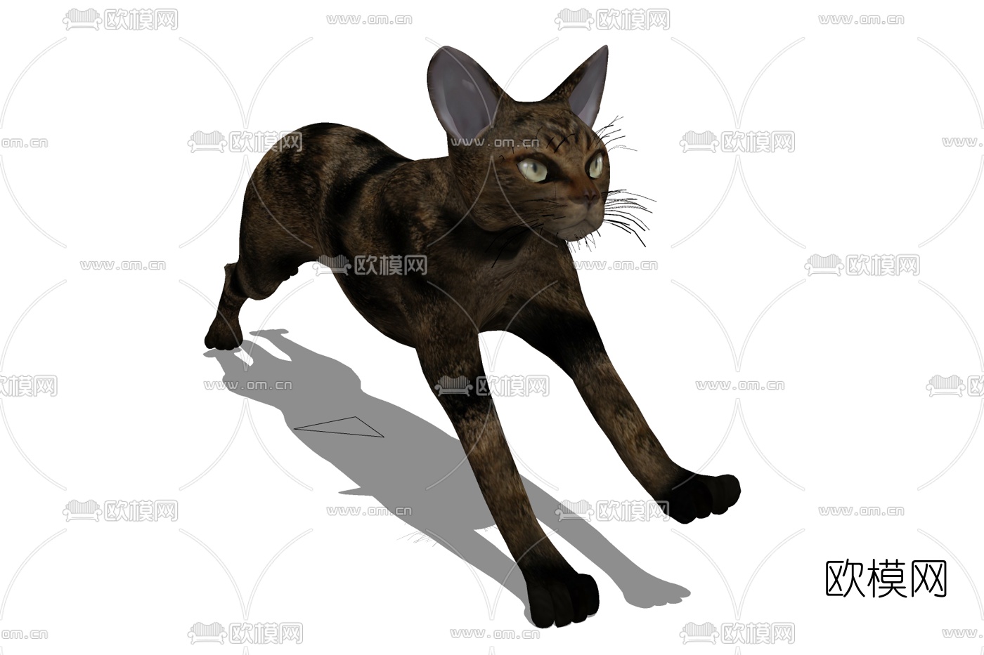 现代宠物猫免费su模型下载