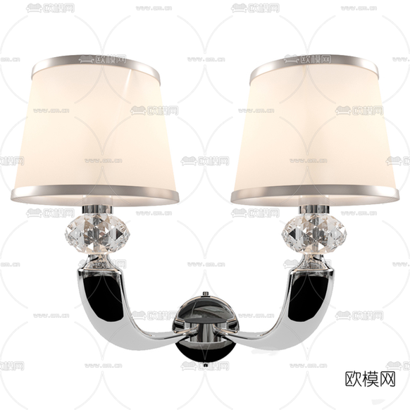 简欧金属壁灯免费3d模型下载