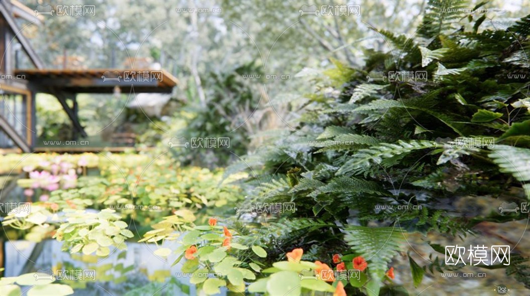 工业风钢架别墅外观su模型下载（渲染图5）