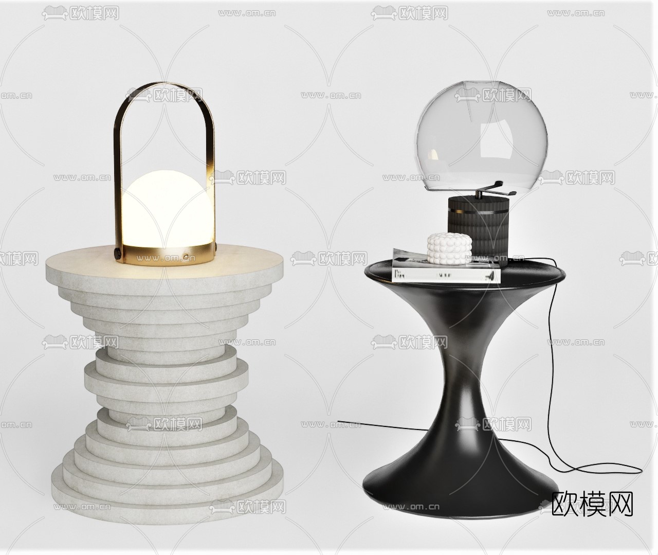 现代边几su模型下载（渲染图1）