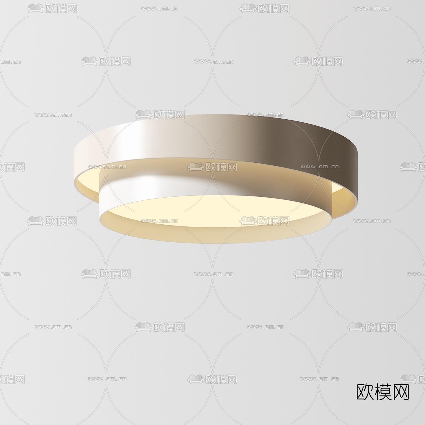 新中式吸顶灯3d模型