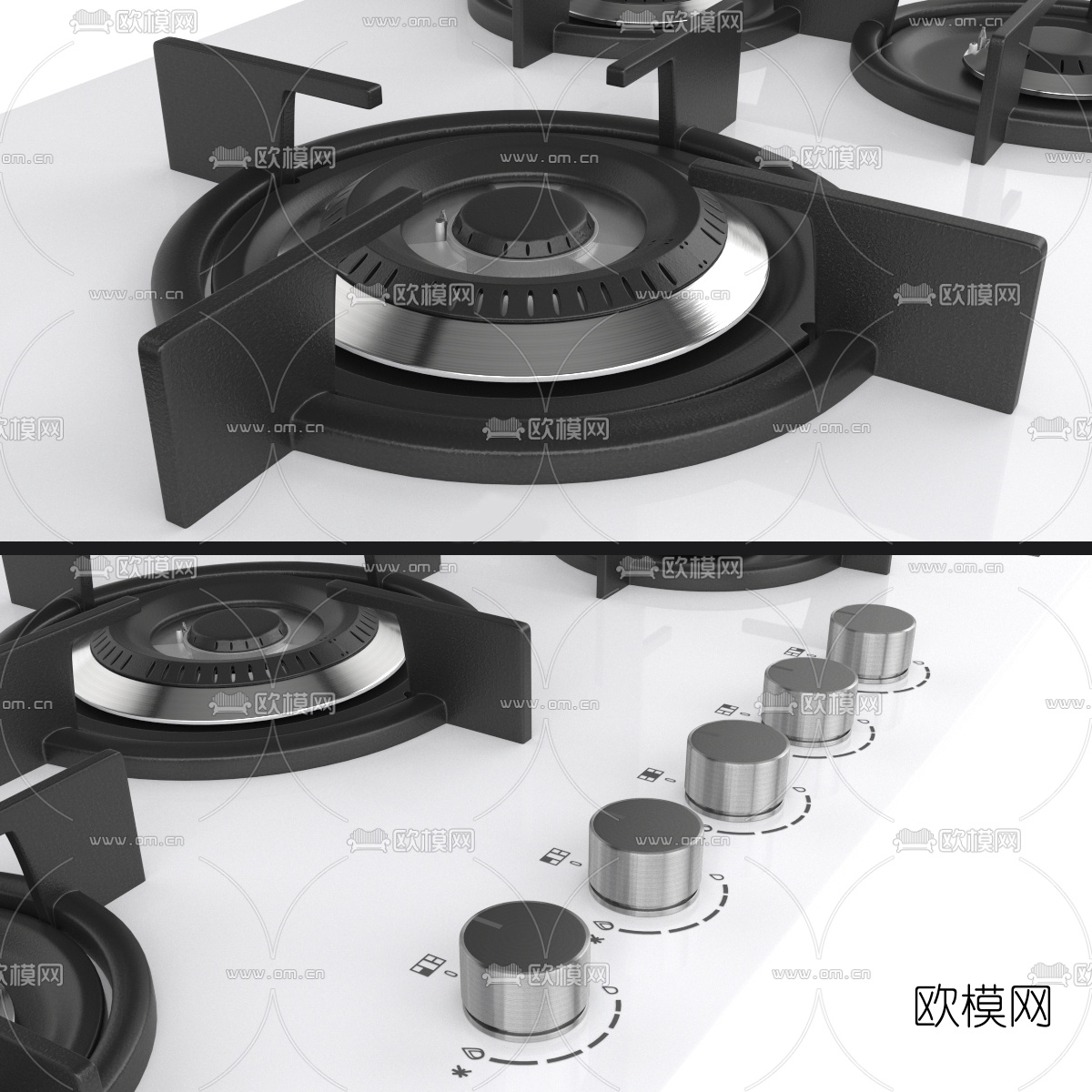 现代煤气灶3d模型