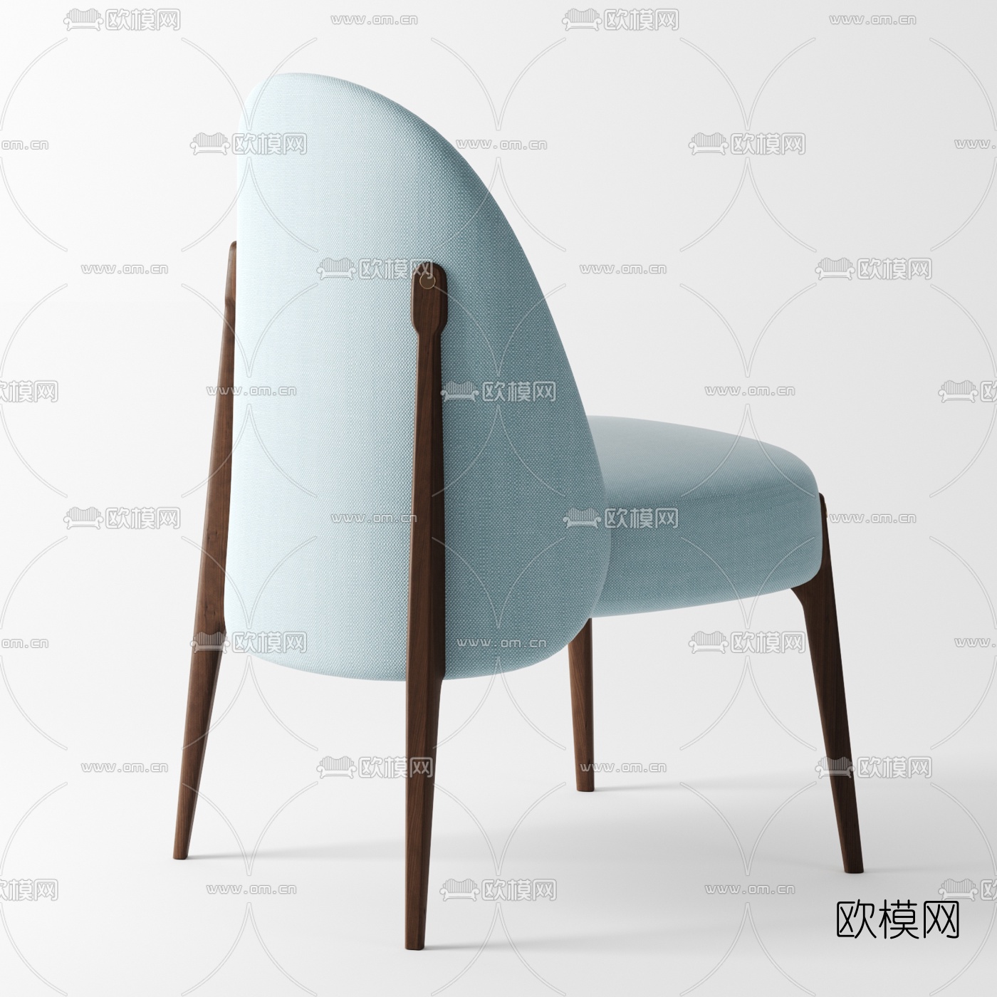 现代布艺单椅3d模型