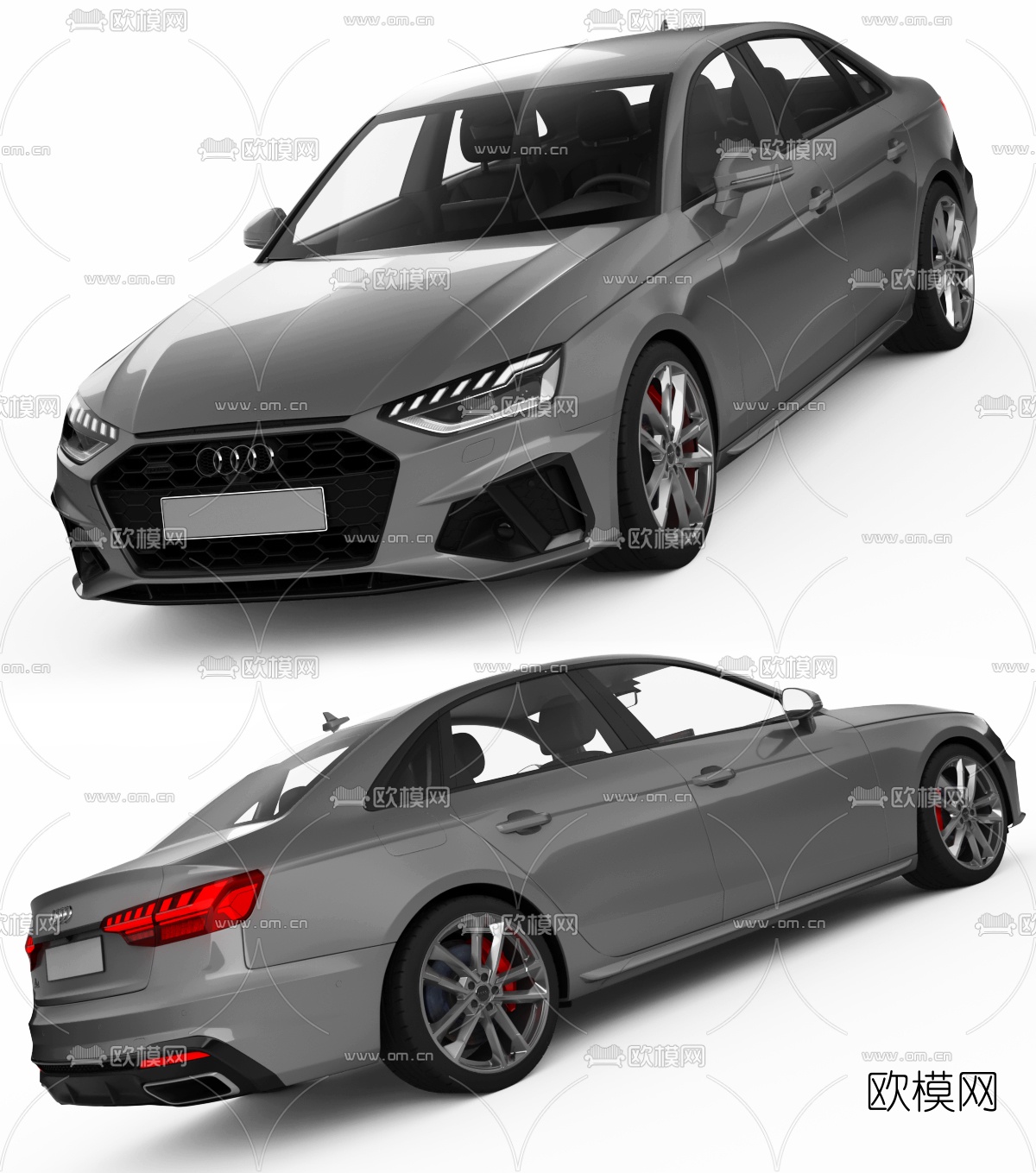 现代奥迪汽车3d模型