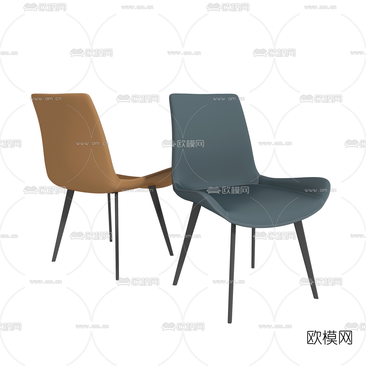 现代餐椅单椅3d模型