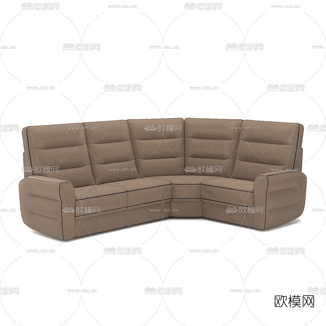 现代布艺沙发免费3d模型