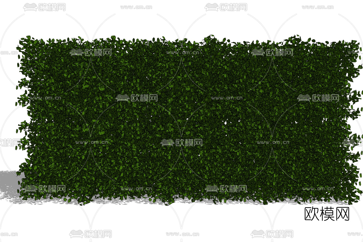 现代植物墙免费su模型下载