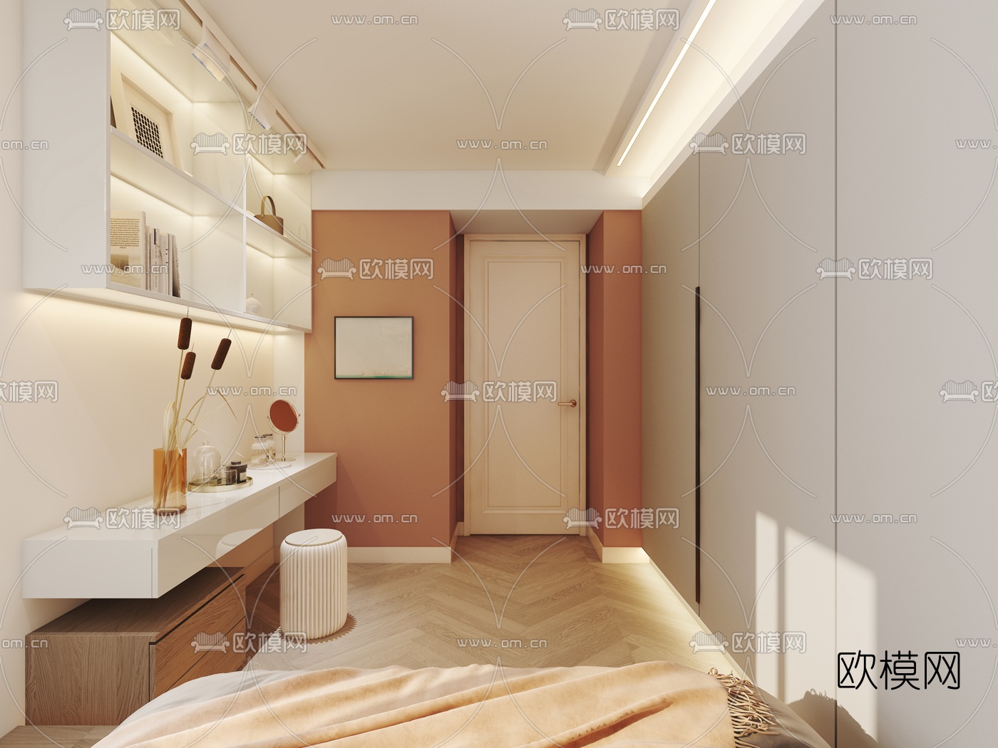 北欧客厅餐厅3d模型下载（渲染图7）