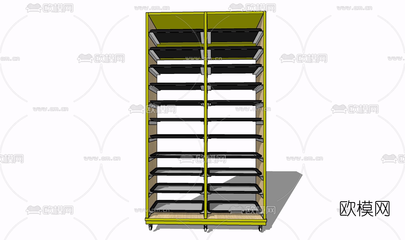 现代装饰架免费su模型下载