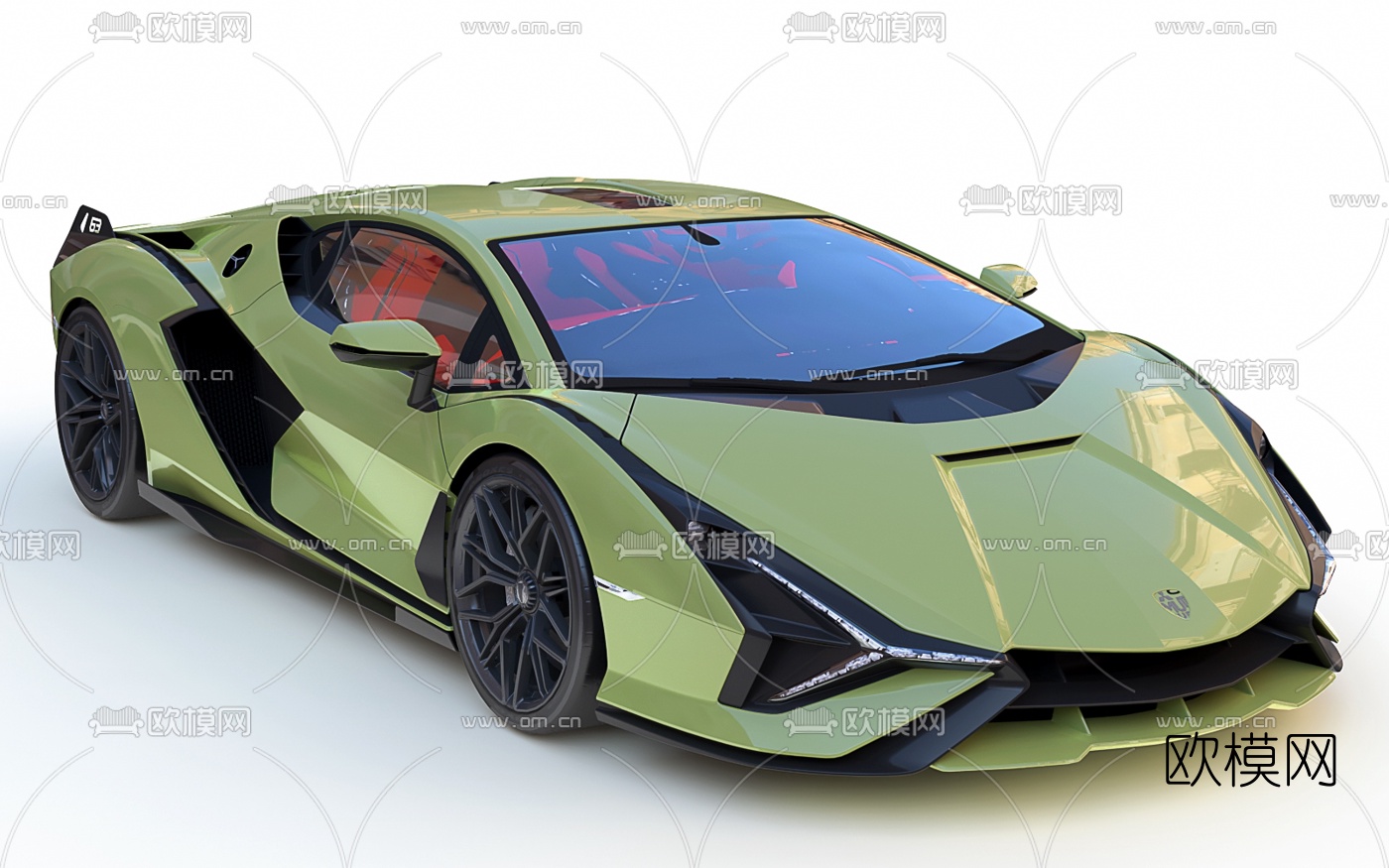 现代超级跑车3d模型