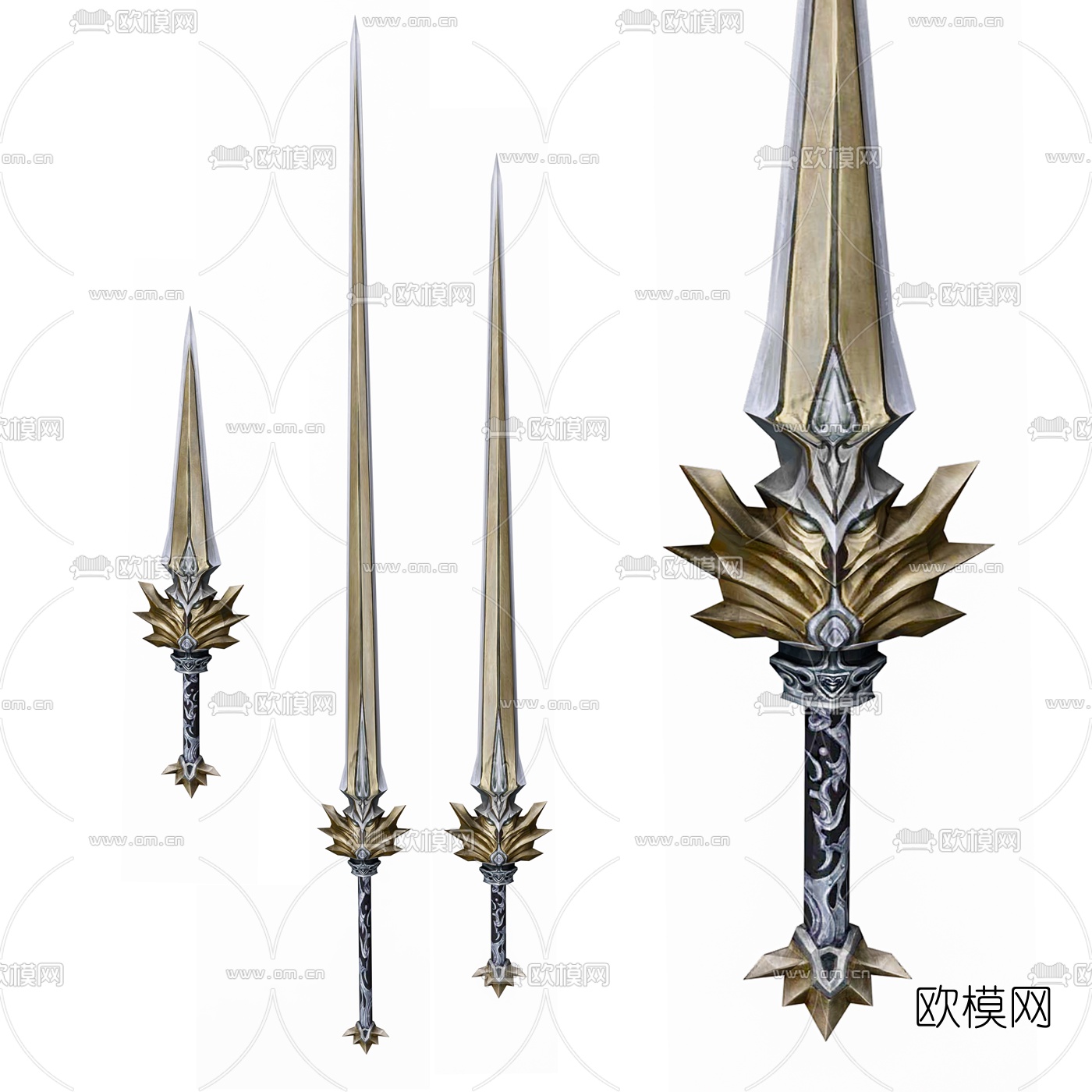 现代兵器长剑3d模型下载