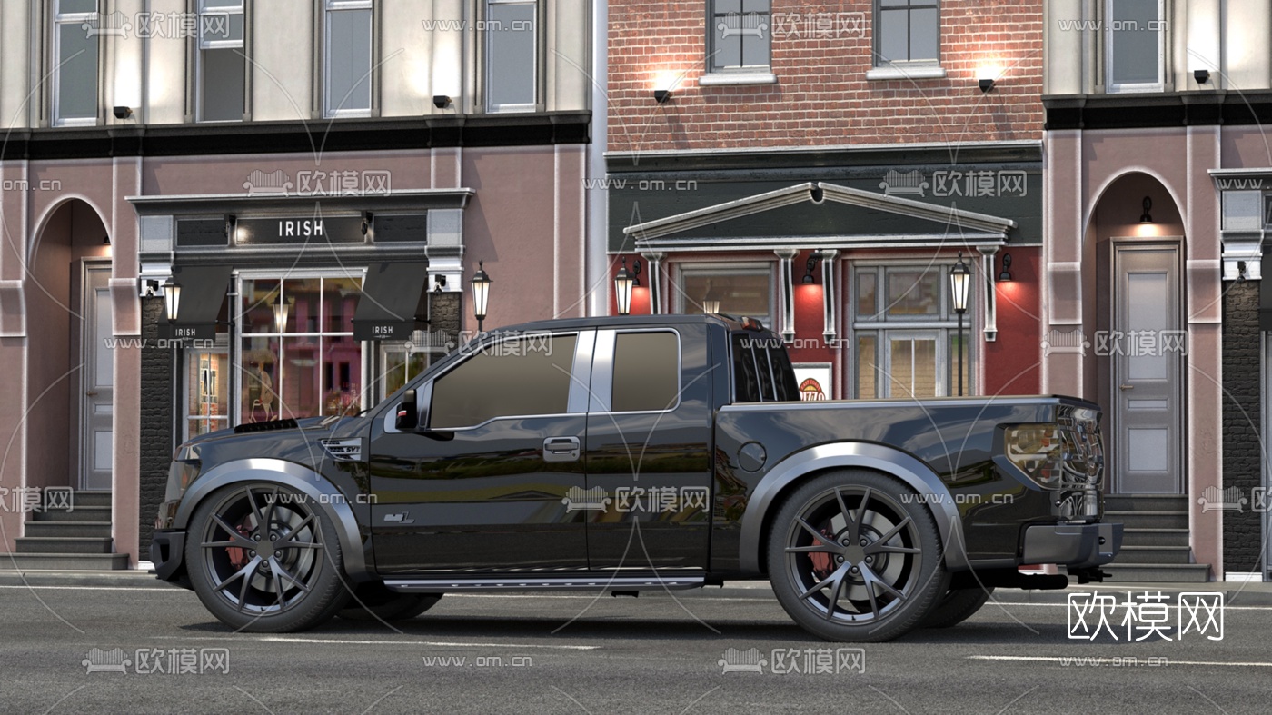 现代皮卡车3d模型下载