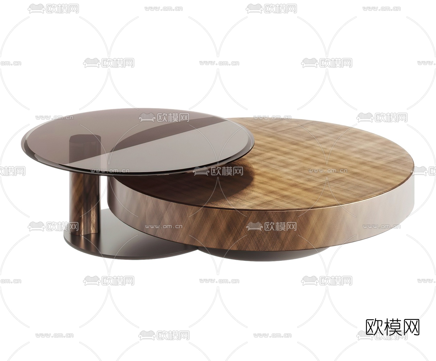 Cattelan 时尚圆形茶几3d模型下载