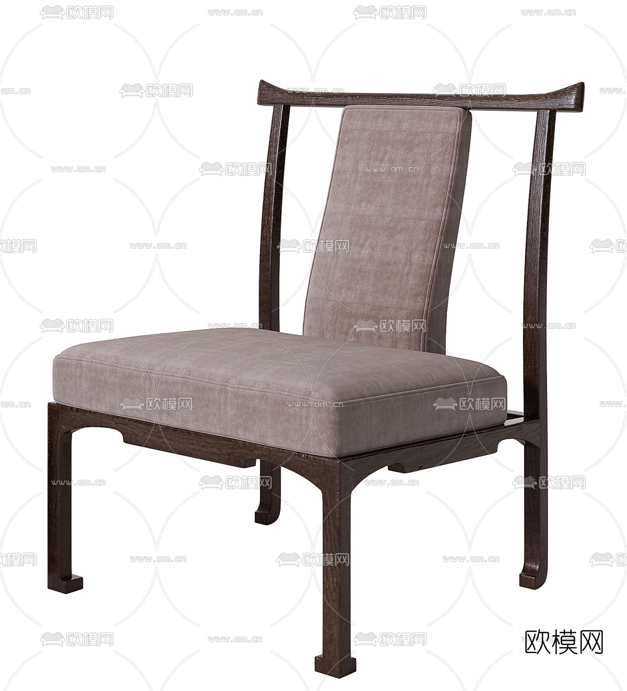 中式休闲椅3d模型