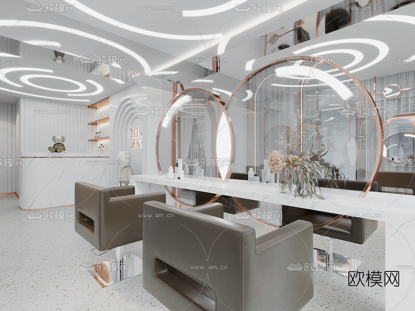 后现代理发店3d模型下载（渲染图1）