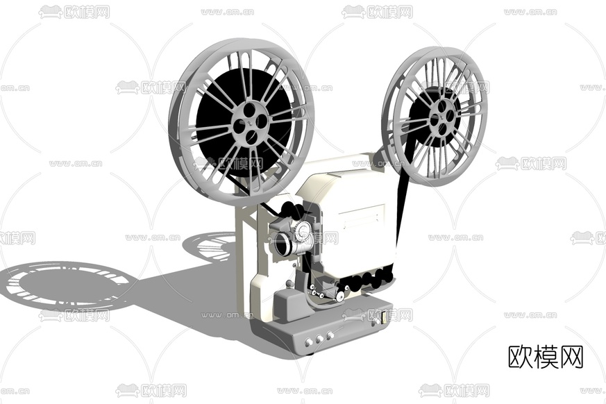 现代投影仪免费su模型下载