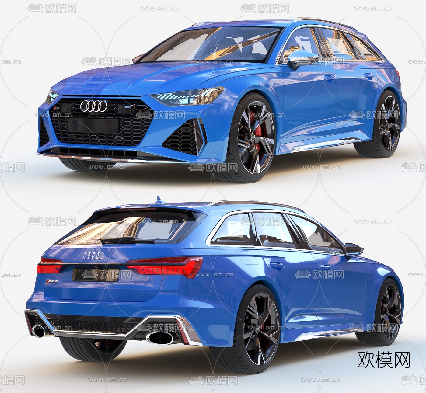 现代奥迪汽车3d模型