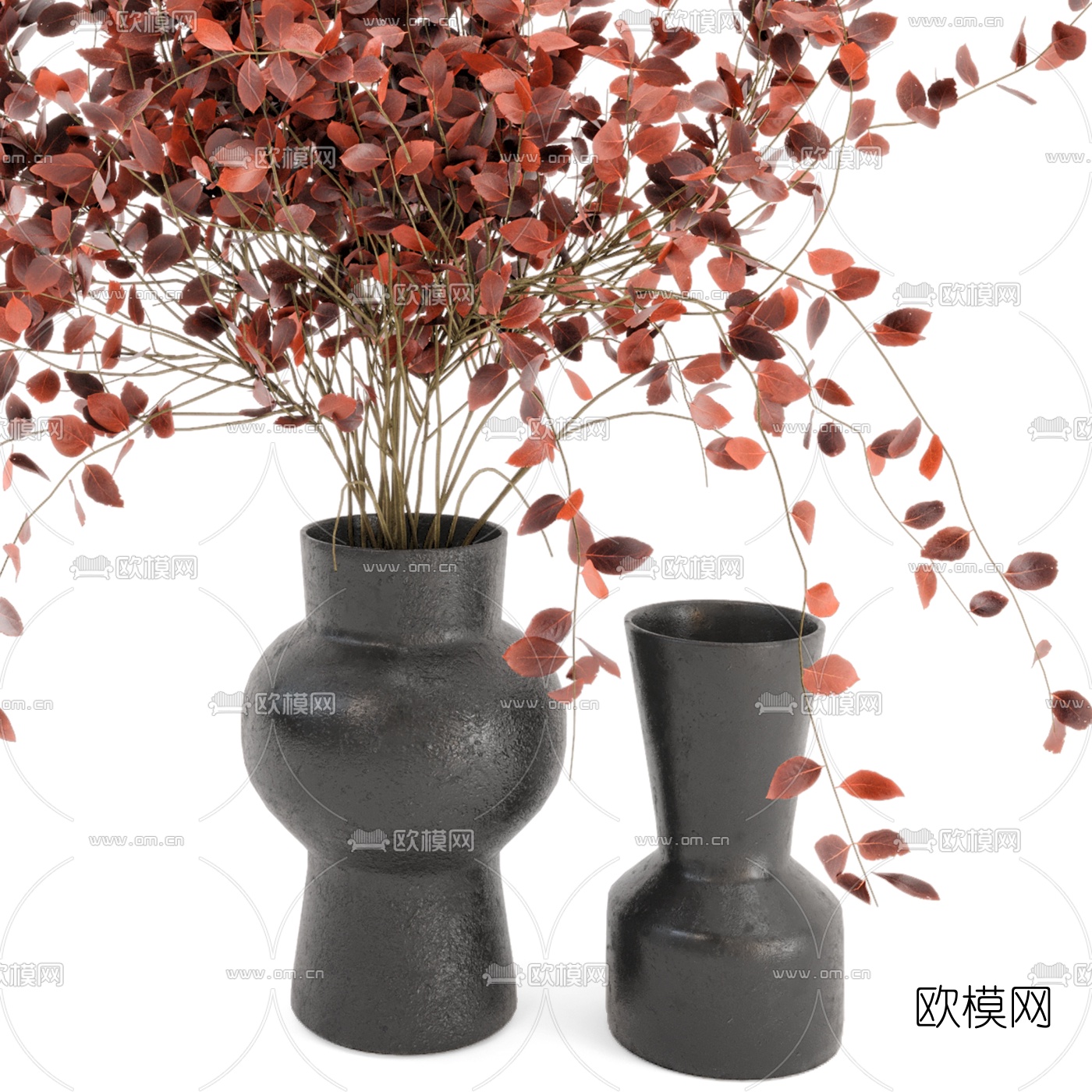 现代花瓶花艺摆件3d模型