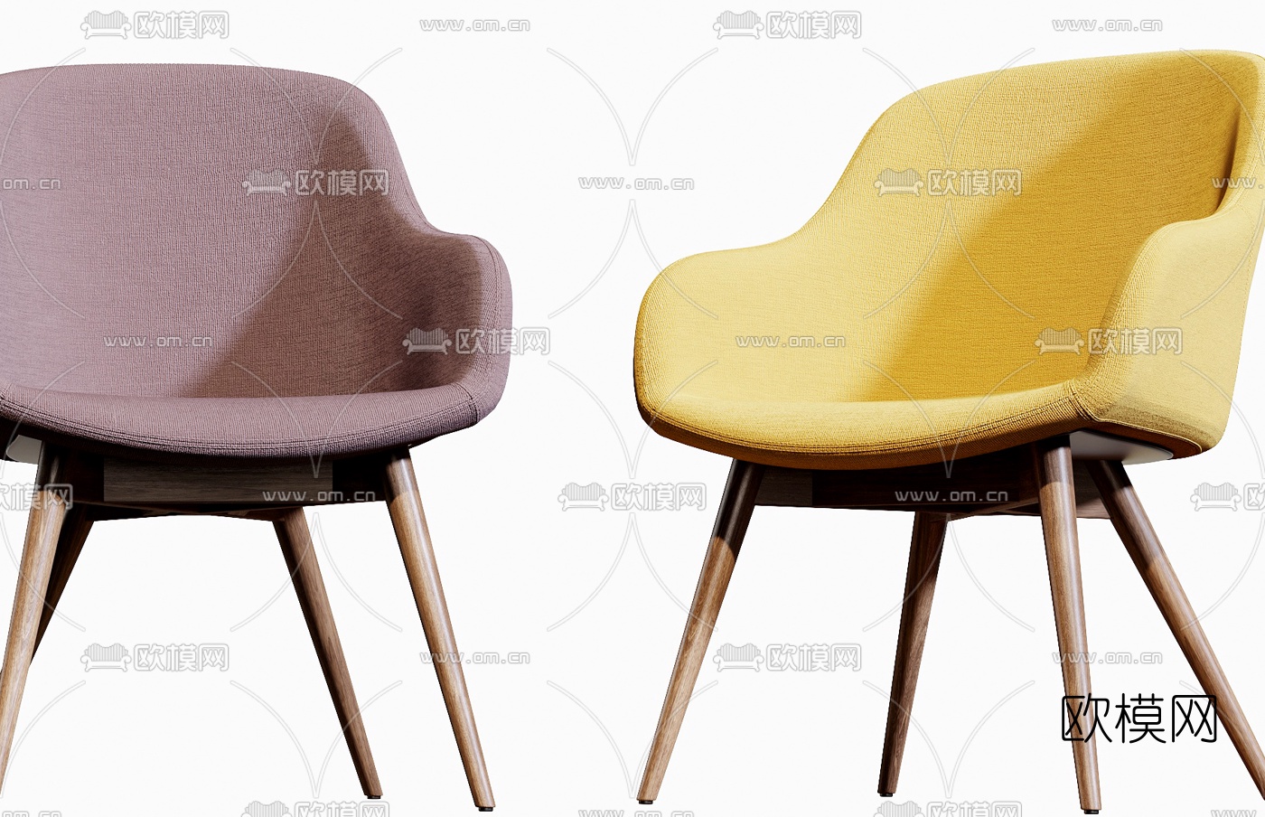 现代时尚休闲椅3d模型下载（渲染图3）