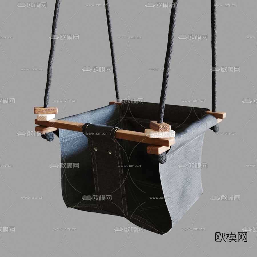 现代秋千吊椅3d模型