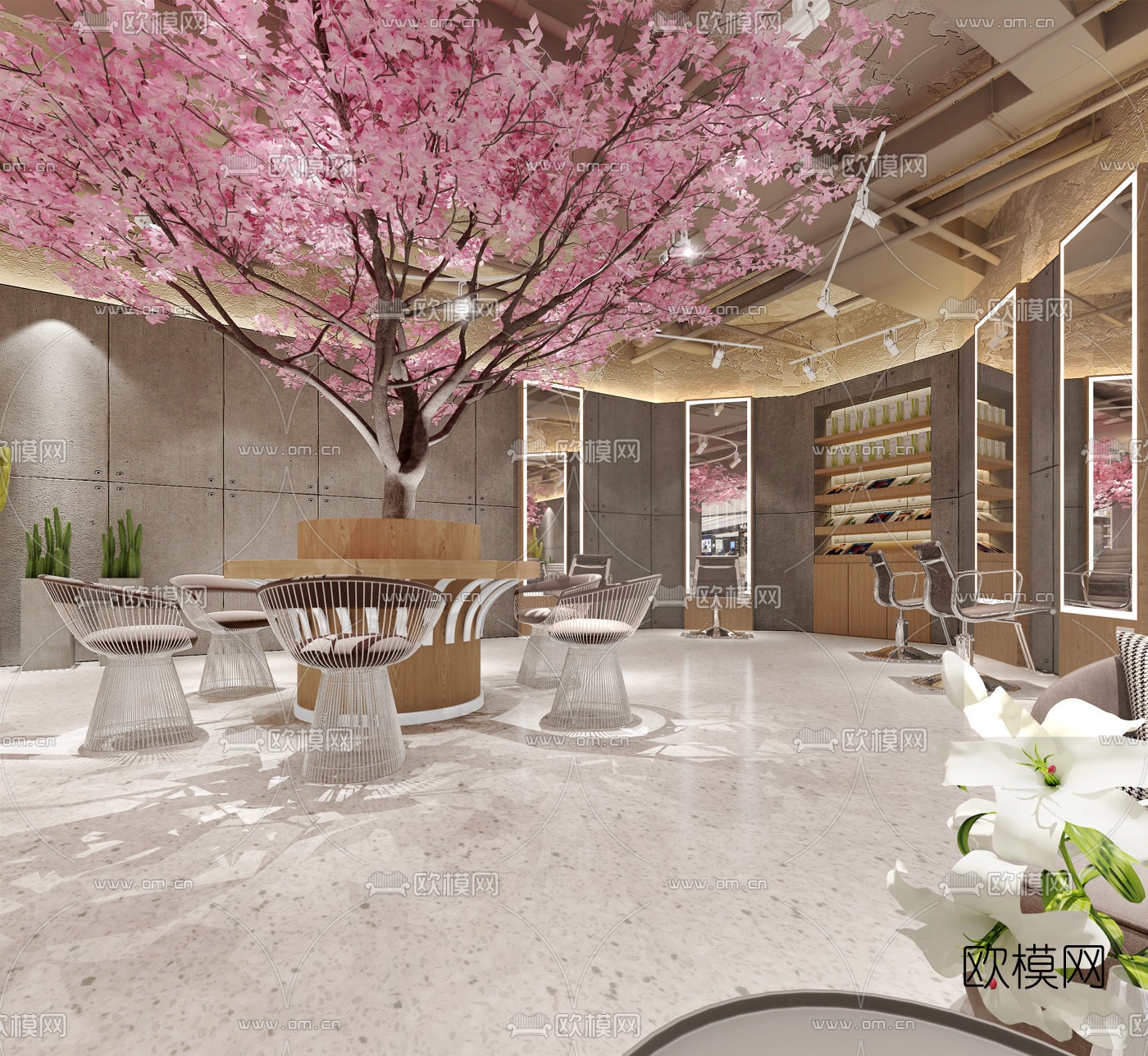 现代理发店免费3d模型下载（渲染图1）