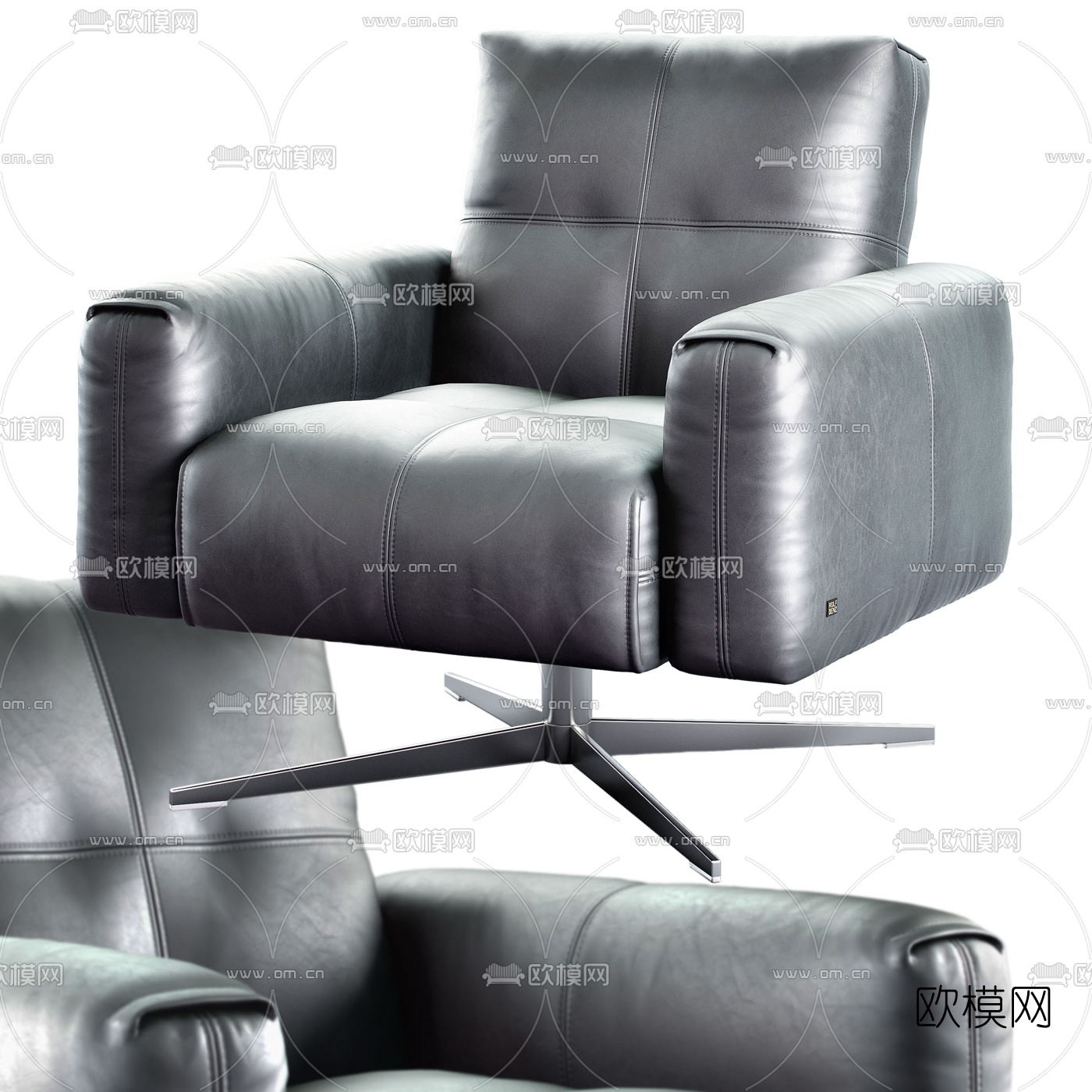 Rolf Benz 靠背办公休闲沙发3d模型下载（渲染图2）