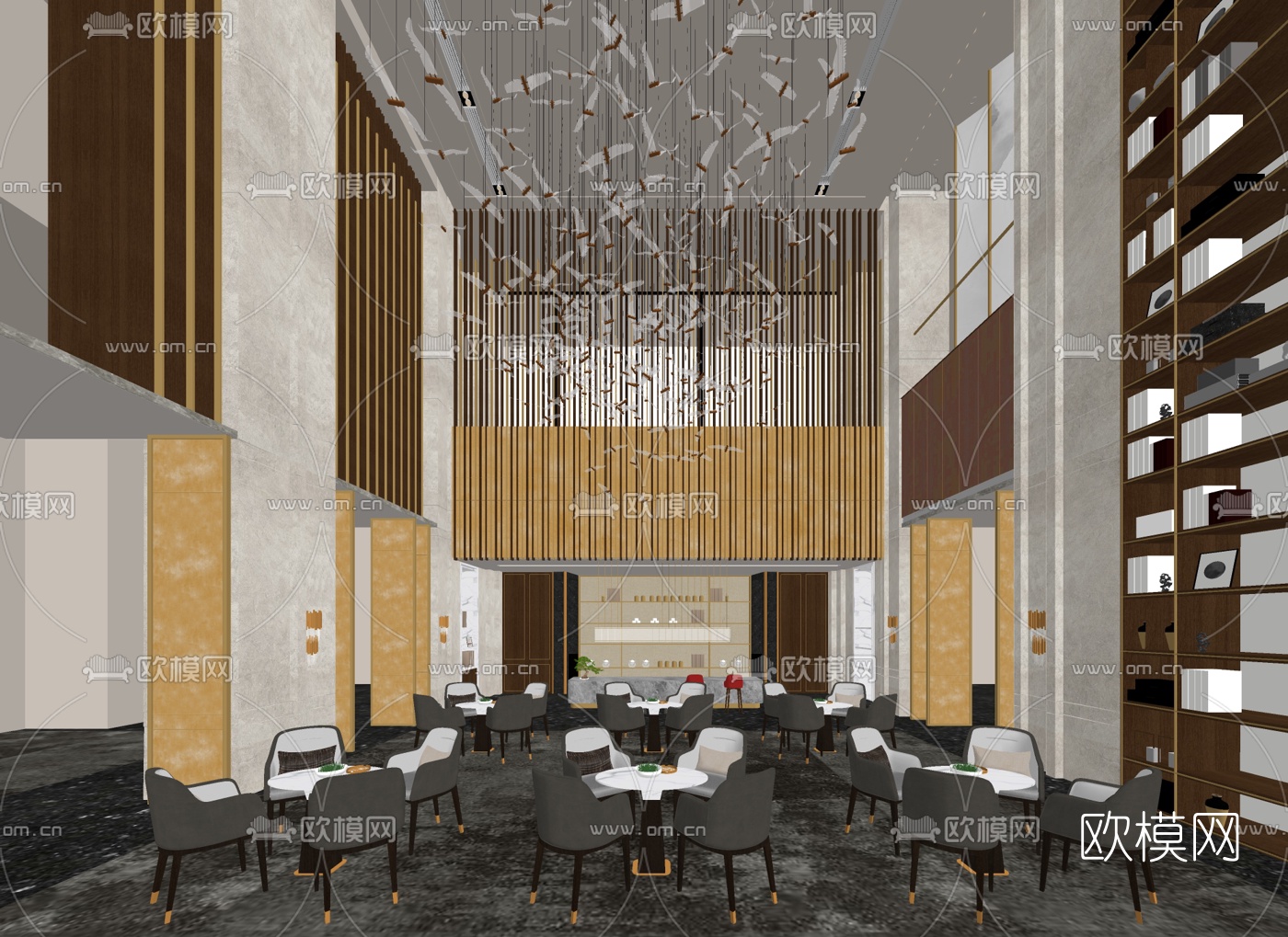 矩阵纵横设计 北大资源·颐和翡翠府销售中心su模型下载