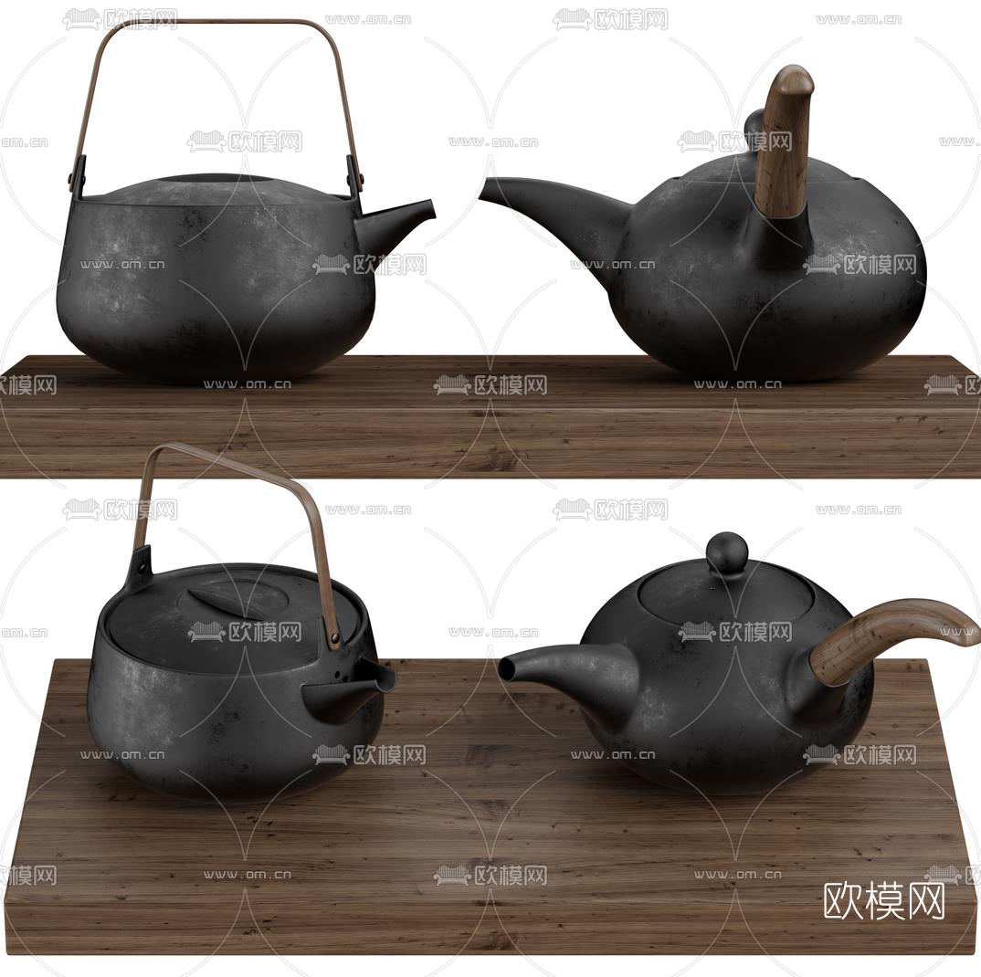 新中式茶壶3d模型