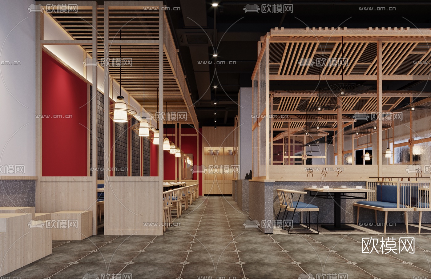 新中式火锅店3d模型