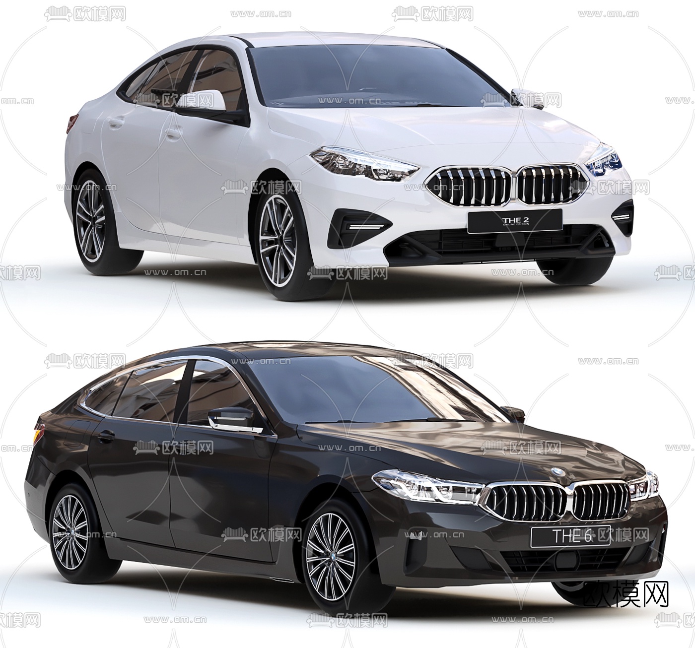 现代敞篷宝马汽车3d模型