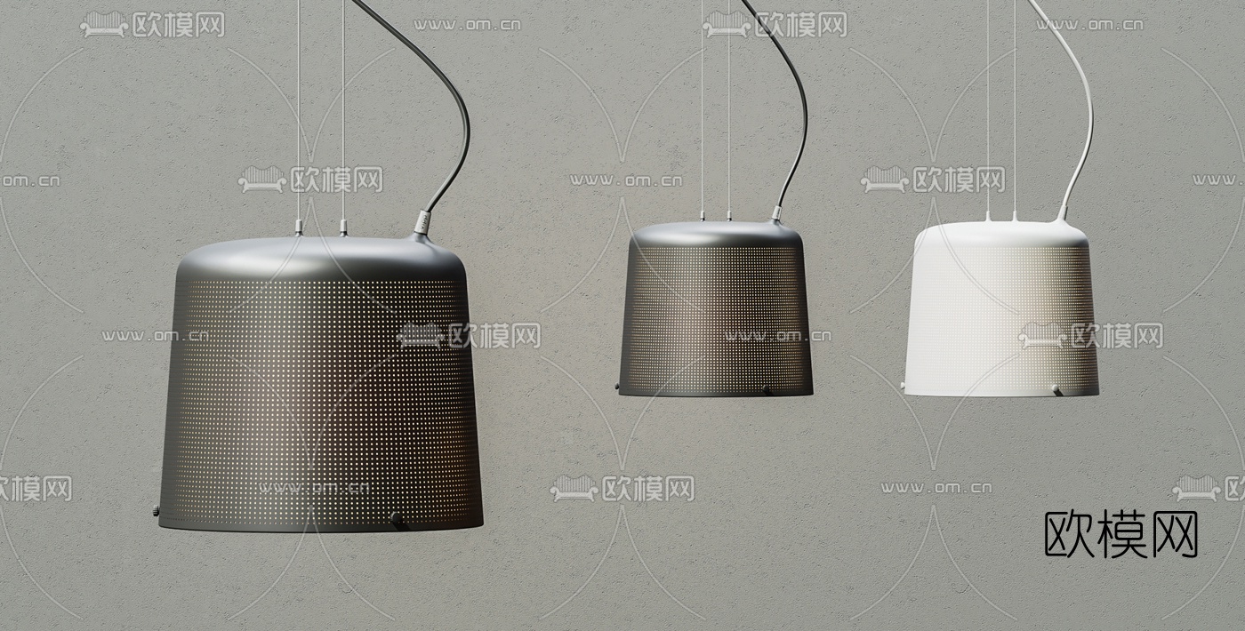 现代个性吊灯3d模型
