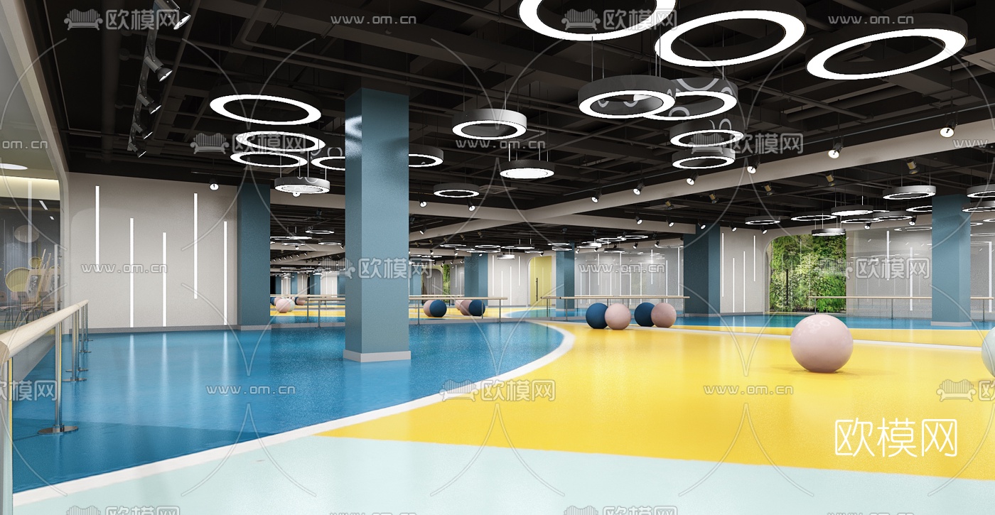 现代舞蹈音乐艺术培训机构3d模型