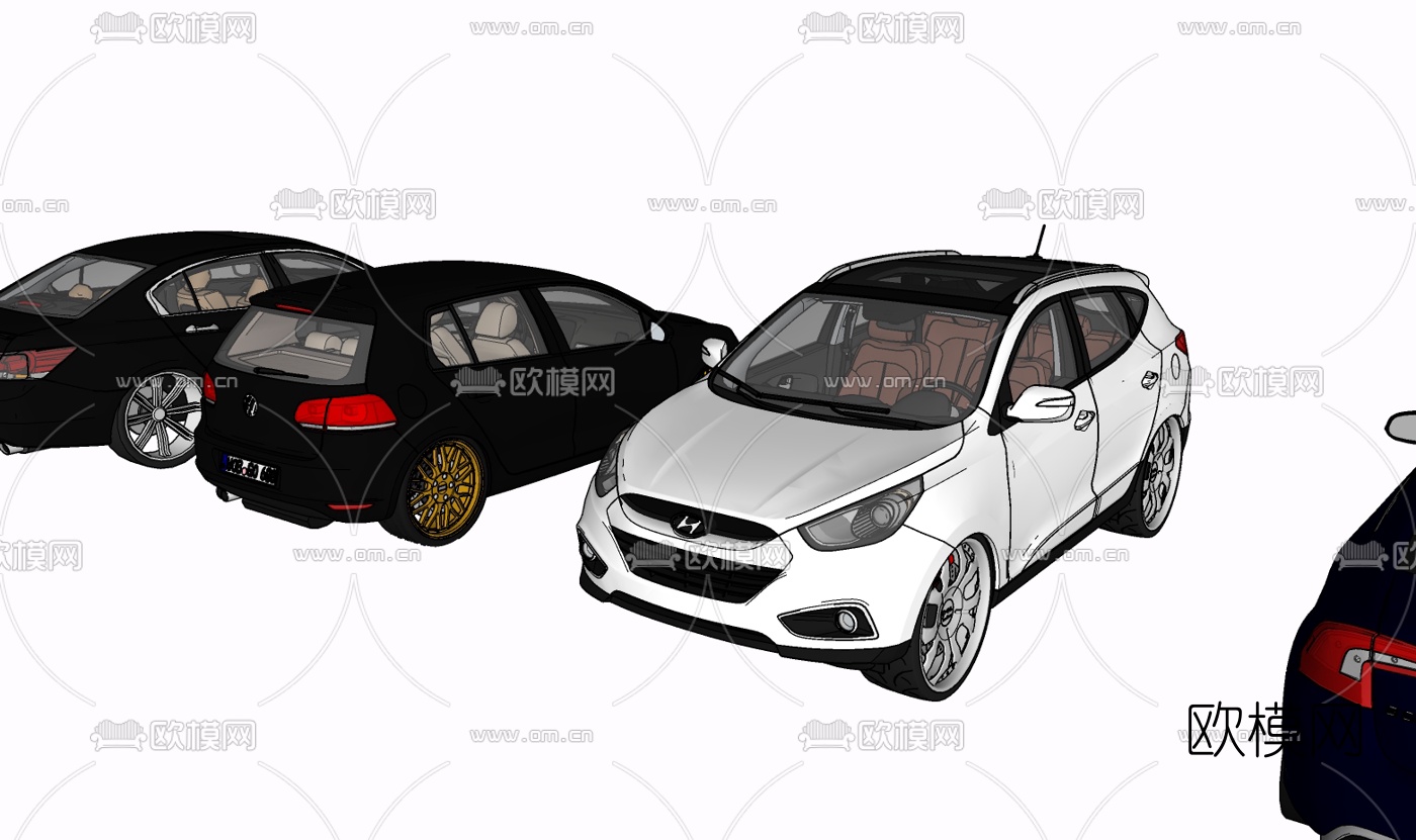 现代汽车免费su模型下载