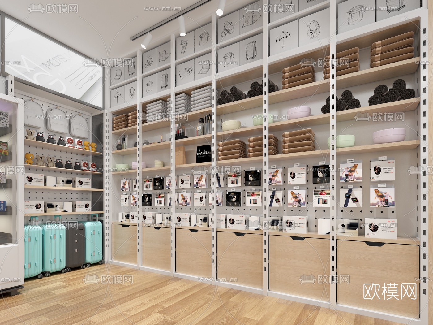 现代杂货店3d模型