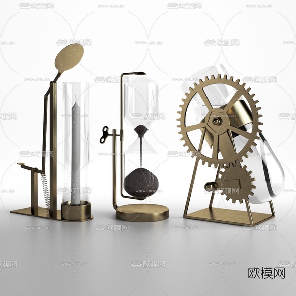 现代化学实验器皿3d模型下载
