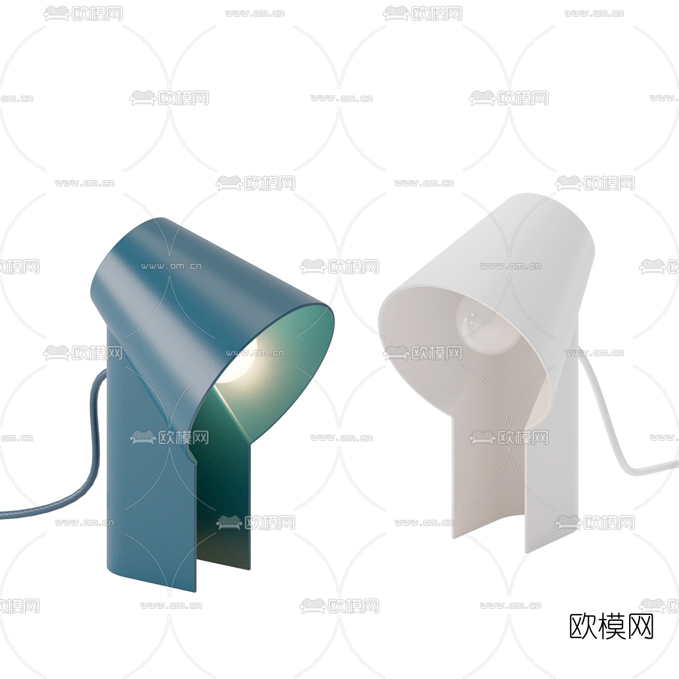 北欧极简台灯3d模型下载（渲染图2）