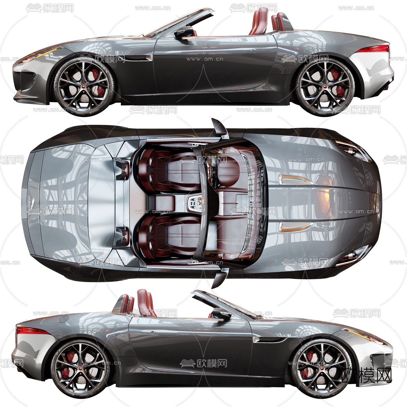 现代敞篷跑车3d模型