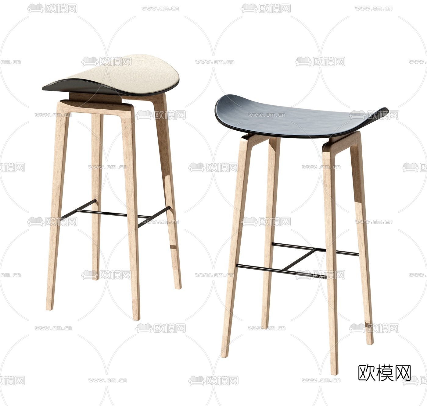 现代吧椅吧凳3d模型