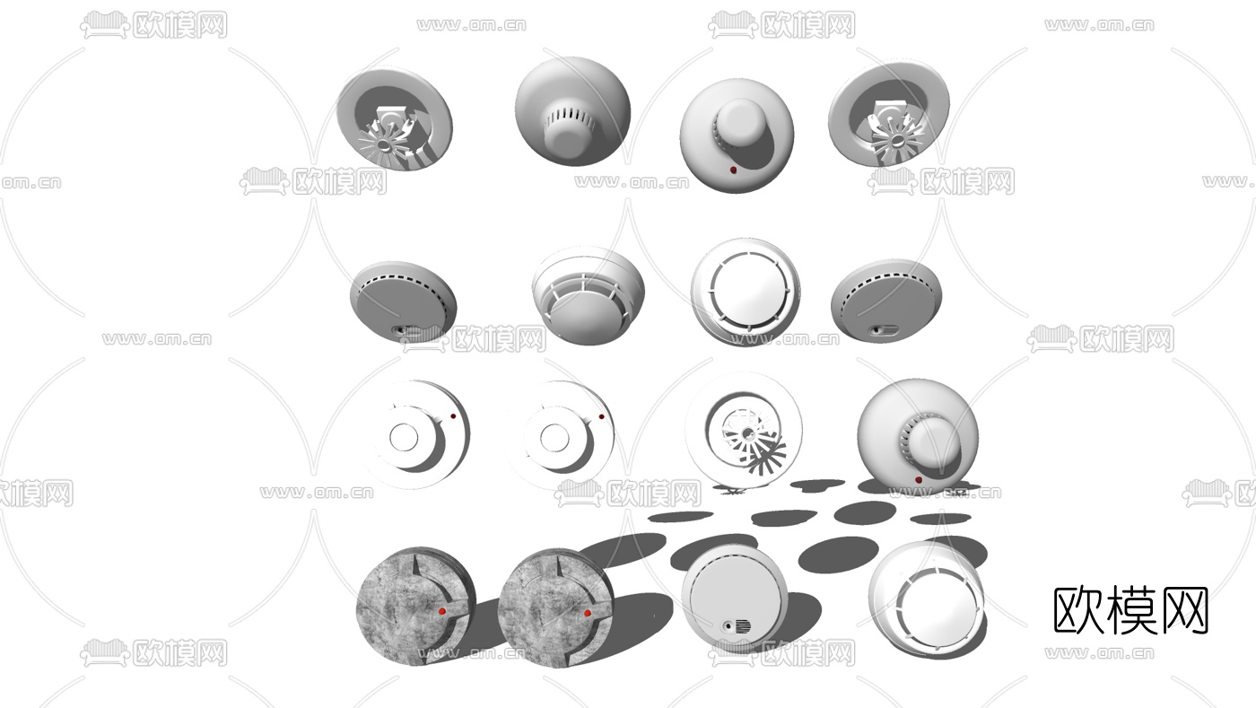 现代消防感应器su模型下载