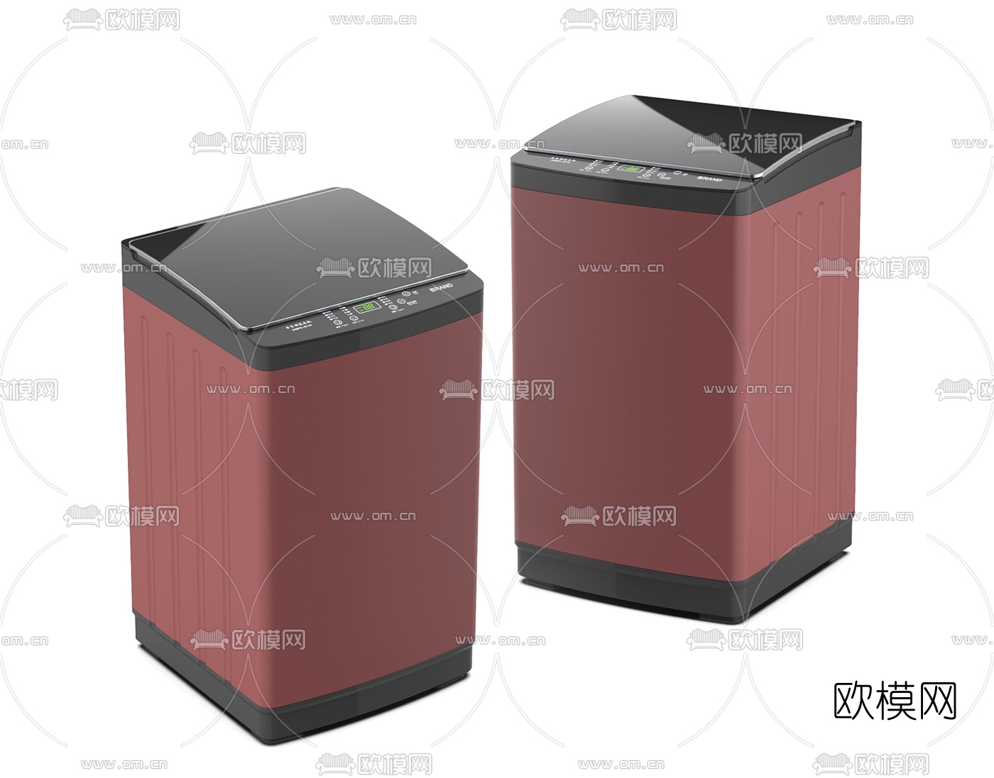 现代洗衣机3d模型