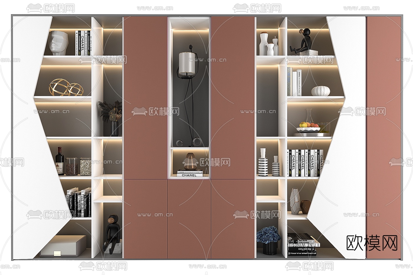 现代时尚装饰柜3d模型