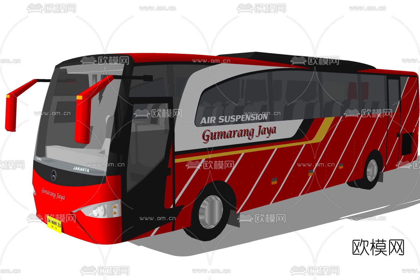 现代巴士su模型下载
