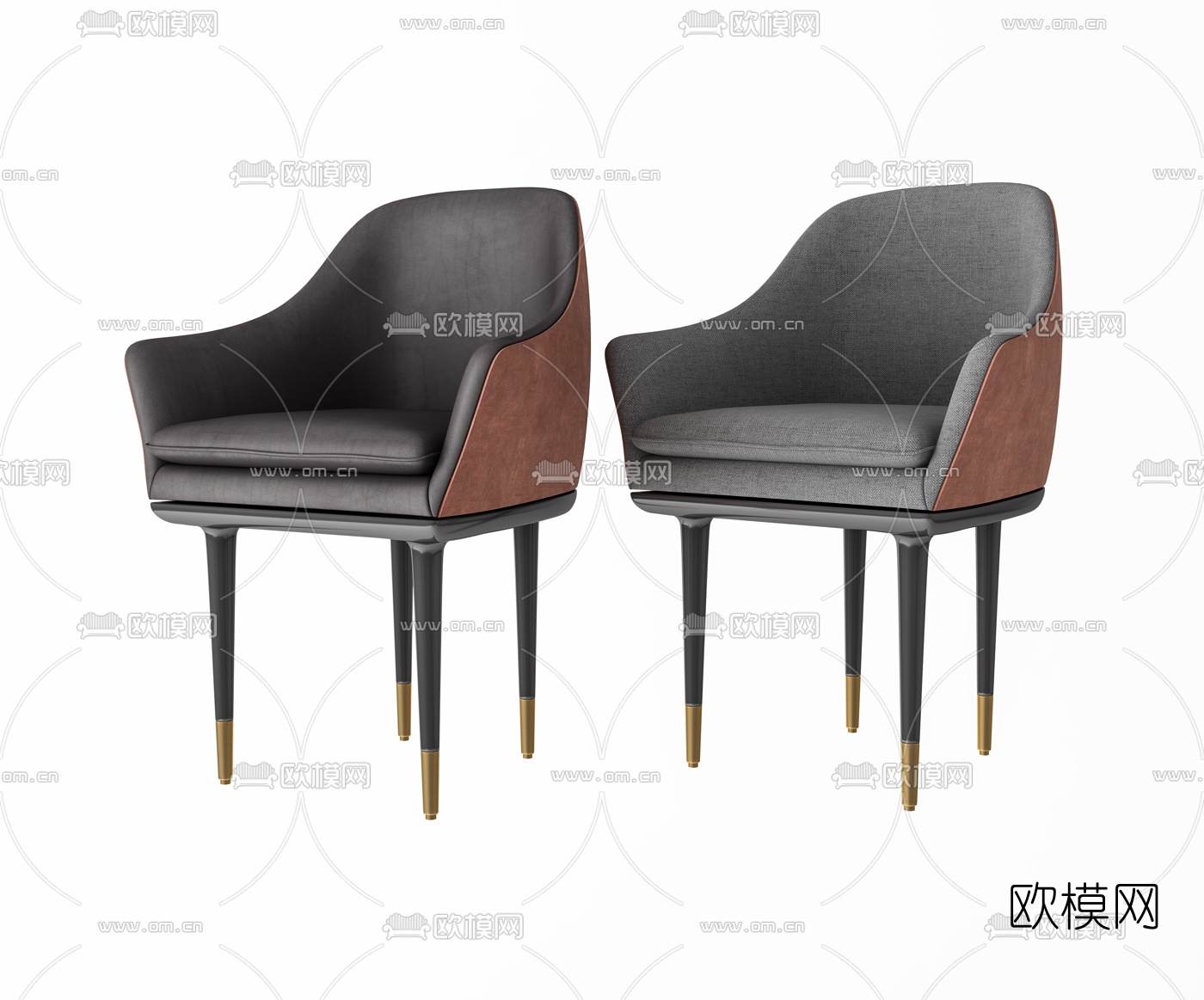 现代简约休闲椅3d模型下载