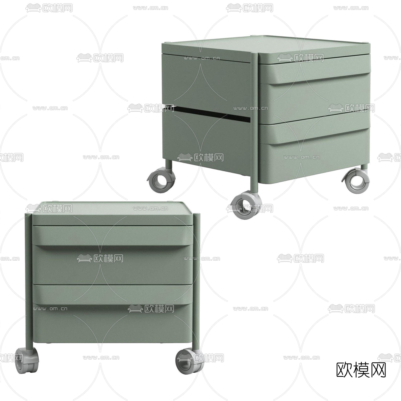 现代床头柜3d模型