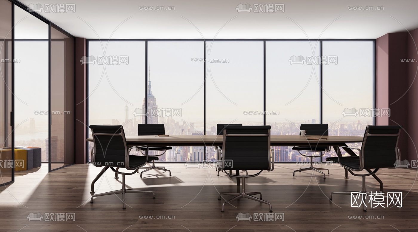 现代会议室3d模型