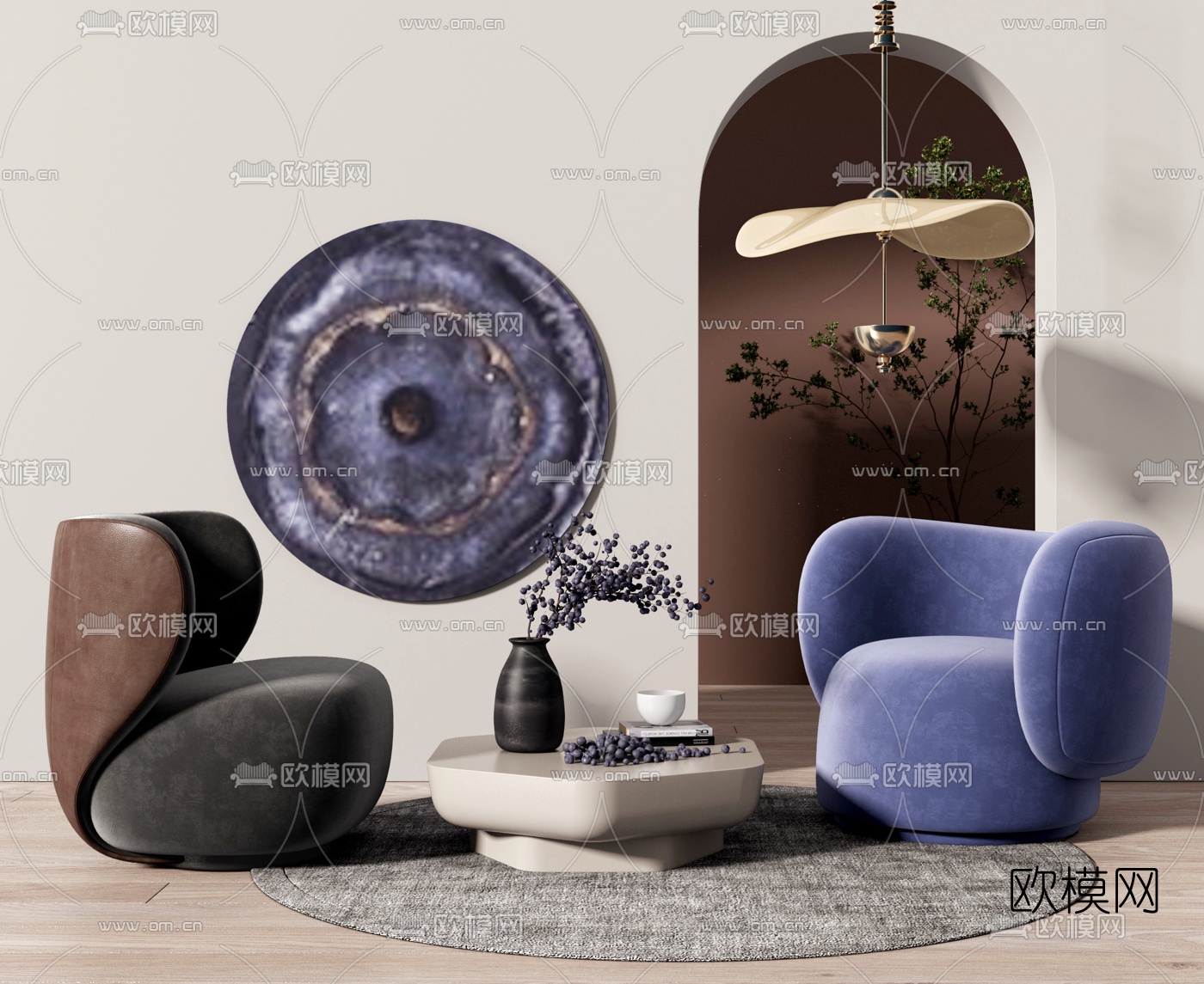Moroso 休闲沙发茶几3d模型