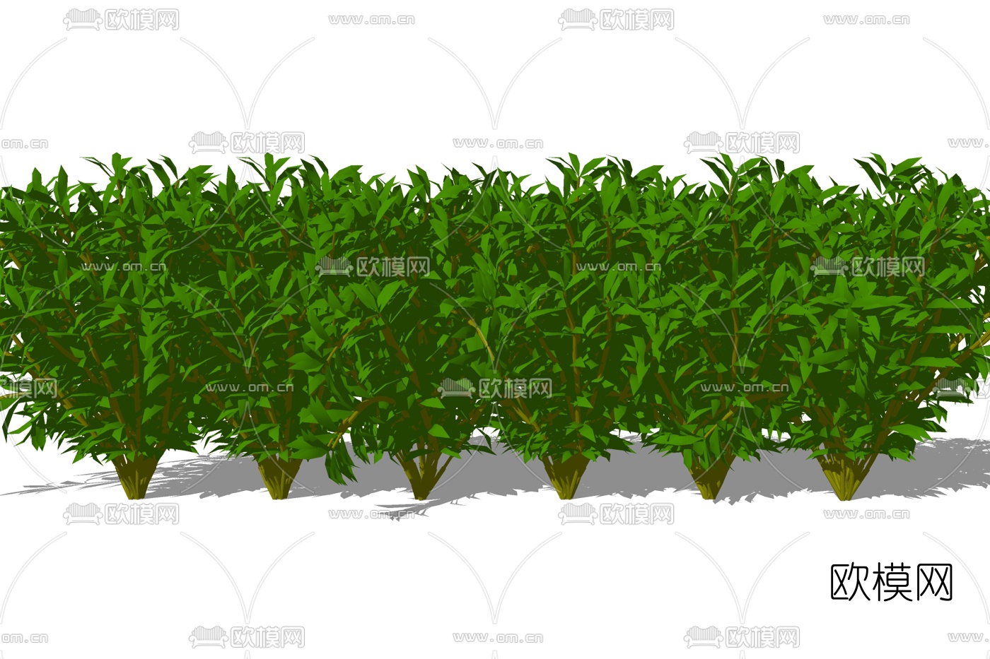 现代绿植花草su模型下载