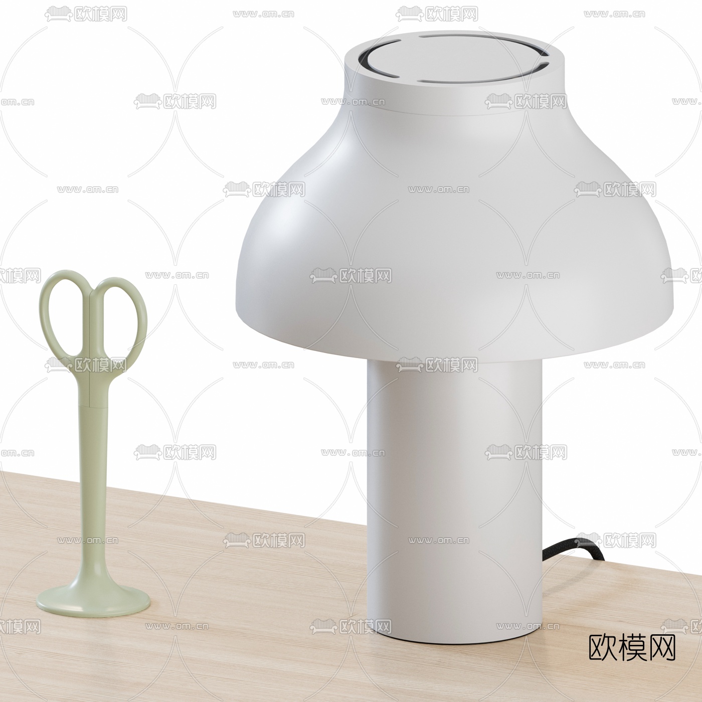 北欧简约书桌椅3d模型