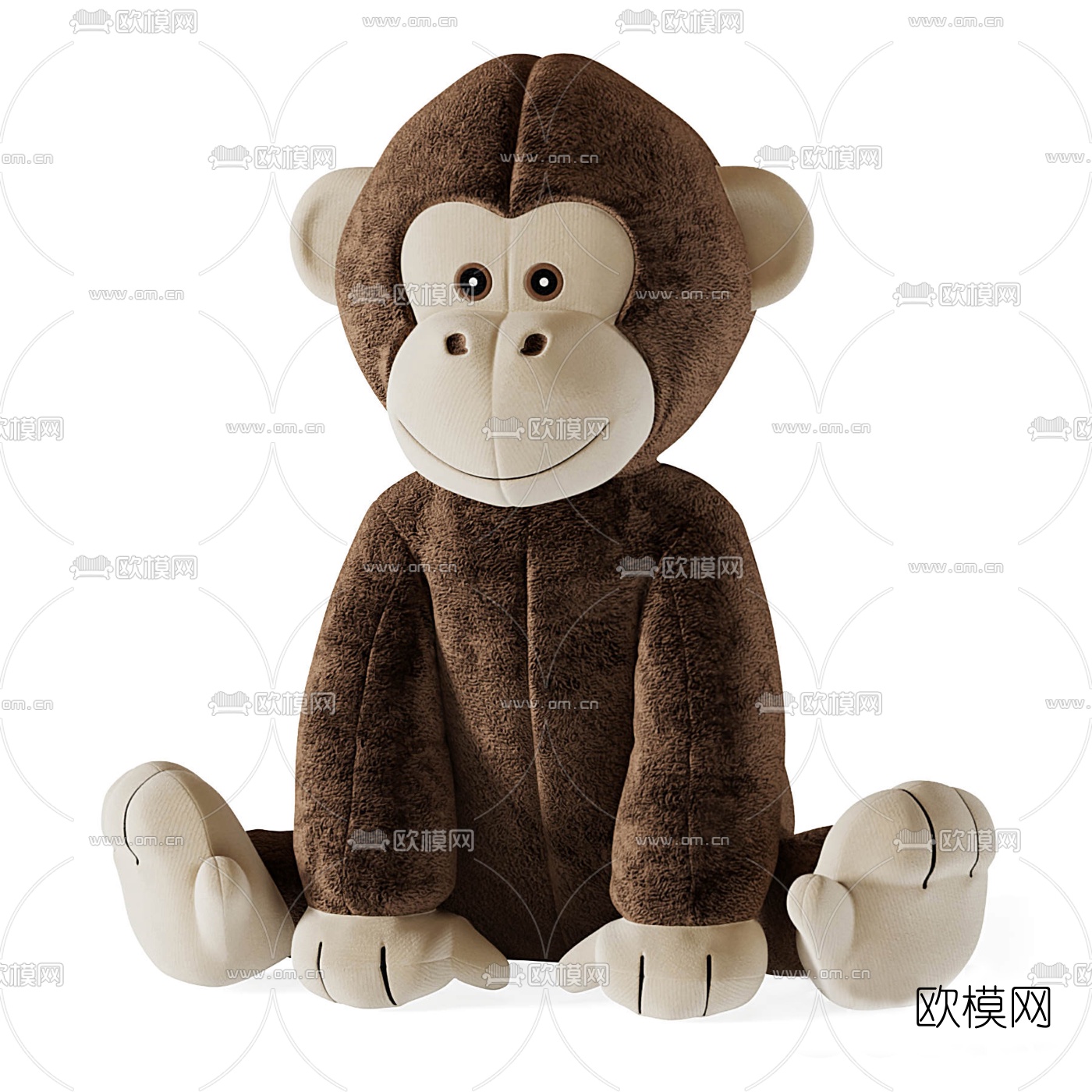 现代动物玩偶玩具3d模型下载（渲染图3）